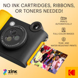 Kodak Smile+ 10MP Digital Instant Print Camera Starter Bundle - Black