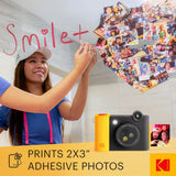 Kodak Smile+ 10MP Digital Instant Print Camera Starter Bundle - Black