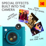 Kodak Smile+ 10MP Digital Instant Print Camera Starter Bundle - Blue