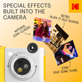 Kodak Smile+ 10MP Digital Instant Print Camera Starter Bundle - White