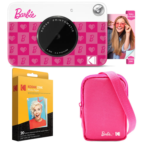 Kodak x Barbie Printomatic Instant Print Camera (Iconic Style) Starter bundle