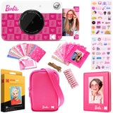 Kodak x Barbie Printomatic Instant Print Camera (Iconic Style) Gift Bundle