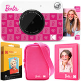 Kodak x Barbie Printomatic Instant Print Camera (Iconic Style) Travel Bundle