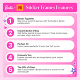 Barbie x Kodak Colorful & Barbie-Themed Sticker Frames for 2x3” Photos