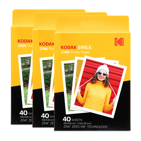 KODAK 3.5x4.25 inch Zink Instant Photo Paper (120 Pack)