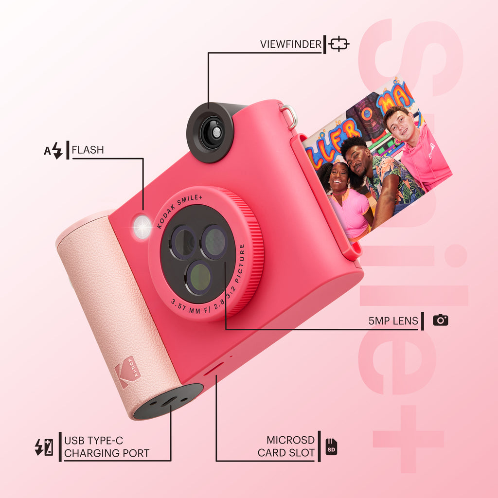 KODAK Smile+ Wireless Digital Instant Print Camera with Effect