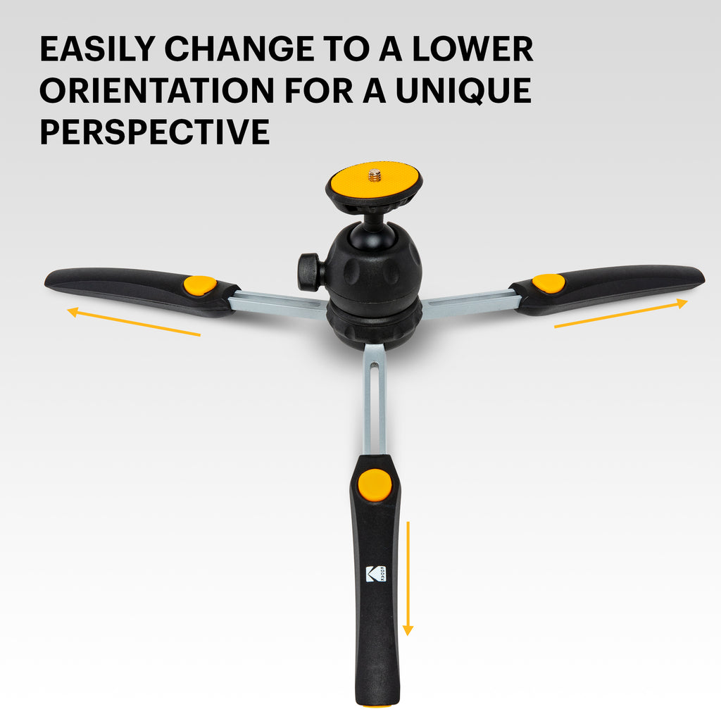 KODAK Photo Gear Mini Tripod with Remote 9ʺ/23 cm – KODAK Photo Plus