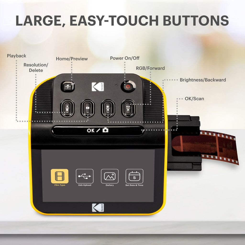 Film scanner supports 32gb memory card film slide scanner for computer