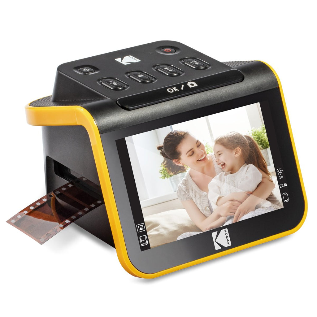 Slide Negative Scanner, 35/135mm Film Scanner with Companion APP and  Built-In LED Back Light, Support JPEG and Convert Color or Black White