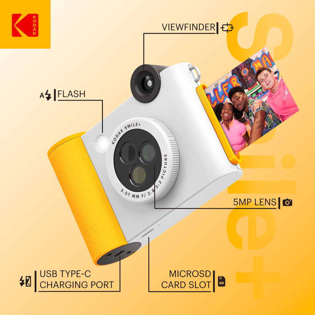 Instant Film Camera Best Instax Camera 2020 KODAK Smile+
