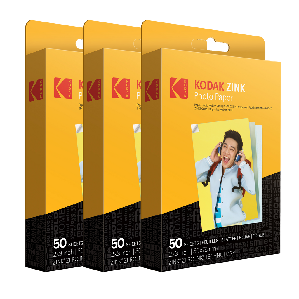 Kodak 2-in x 3-in Premium Zink Photo Paper (50 Sheets) Compatible with  Smile, Step, PRINTOMATIC in the Printers department at