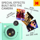 Kodak Smile+ 10MP Digital Instant Print Camera Starter Bundle - Green