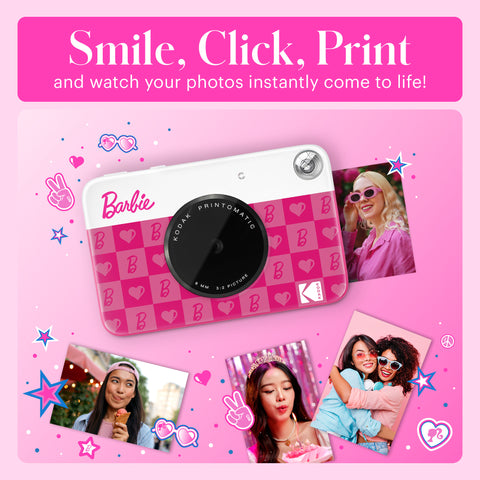 Barbie x Kodak Printomatic Appareil Photo numérique à Impression instantanée en Couleur Papier Photo KODAK de qualité supérieure 2x3 (50 Feuilles Barbie x Kodak Printomatic Appareil Photo numérique à Impression instantanée en Couleur Papier Photo KODAK de qualité supérieure 2x3 (50 Feuilles