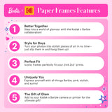 Barbie x Kodak Colorful Barbie-Themed Paper Frames for 2x3” Photos