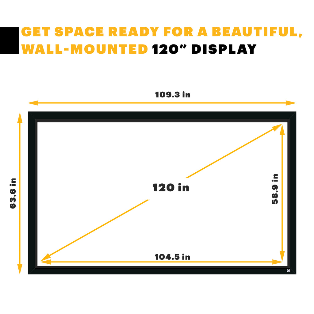 KODAK Projector Screen with Fixed Frame – KODAK Photo Plus