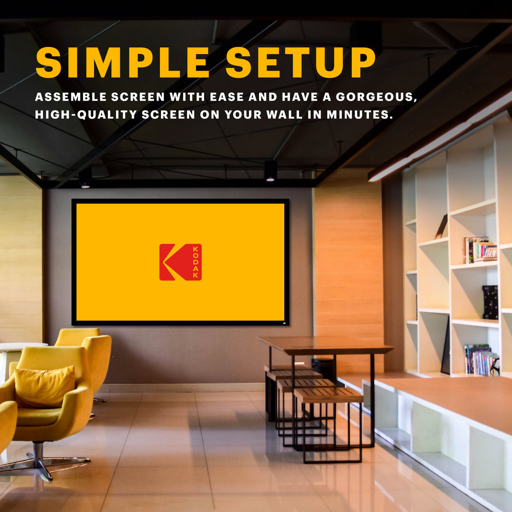 KODAK Projector Screen with Fixed Frame – KODAK Photo Plus