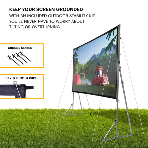 Kodak Portable Projection Screen with Foldable Legs and Front Projection