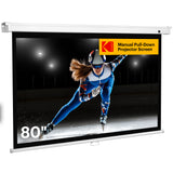 KODAK Manual Pull-Down White Projector Screen