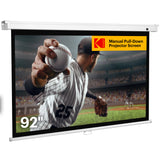 KODAK Manual Pull-Down White Projector Screen