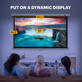 KODAK Manual Pull-Down White Projector Screen