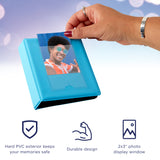 Zink Mini Photo Album 64-Pocket for 2”x3” ZINK Zero Ink Paper (Blue)