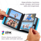 Zink Mini Photo Album 64-Pocket for 2”x3” ZINK Zero Ink Paper (Blue)