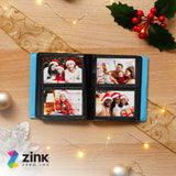 Zink Mini Photo Album 64-Pocket for 2”x3” ZINK Zero Ink Paper (Blue)
