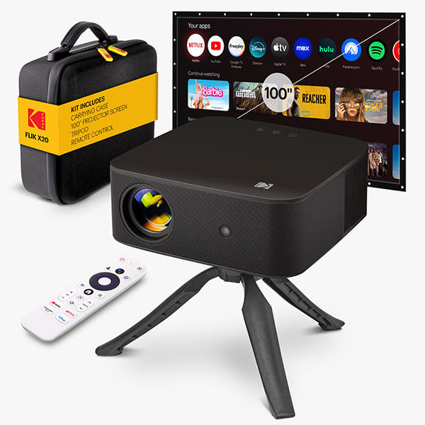【新品未使用】World Family  Projector Kodak Flik X20 1080P Smart Home projector With Google TV – KODAK