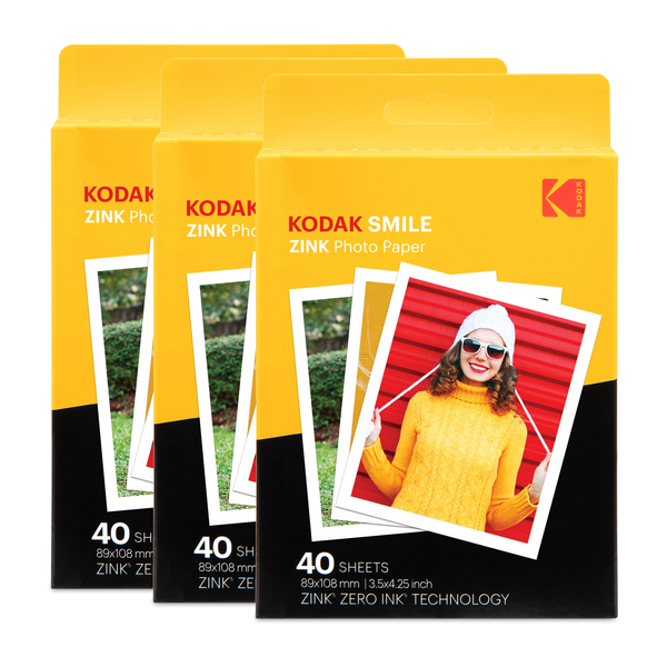 Kodak Smile Zink Photo Paper (3.5 x 4.25, 20-Pack) RODZL3X420