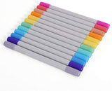 Colorful Fine & Chisel Double Twin Tip Markers 12 Pack