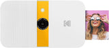 Kodak Smile Instant Print Camera (White/Yellow) Gift Bundle