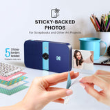 KODAK Smile Instant Print Camera (Blue) Go Bundle