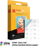 Kodak Smile Instant Printer (Black/White) Gift Bundle