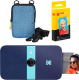 KODAK Smile Instant Print Camera (Blue) Go Bundle
