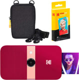 KODAK Smile Instant Print Camera (Red) Go Bundle