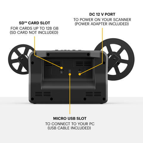 8mm & Super 8 Reels to Digital Film Scanner Converter, Film Digitizer with  2.4 Screen, Convert 3 4 5 7 9 Reels View Frame by Frame into 1080P Digital  MP4 Files,Sharing 