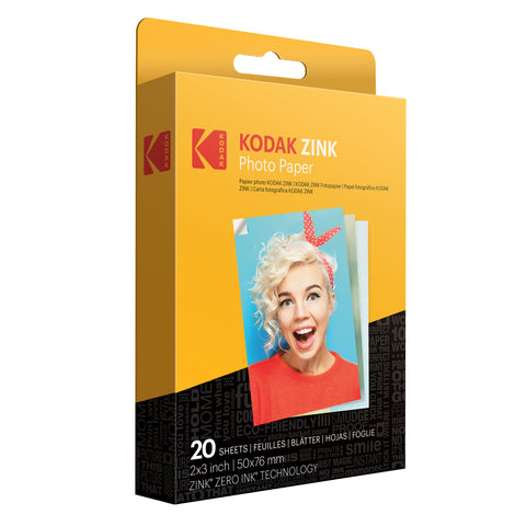 Kodak 8209017 Papier photo, 6,5 mil, brillant, 8-1/2 x 11, 100  feuilles/paquet 