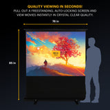 KODAK Instant Cinema 80" Pull Up Projection Screen