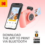 KODAK Smile+ Wireless Digital Instant Print Camera with Effect-changing Lens - Pink